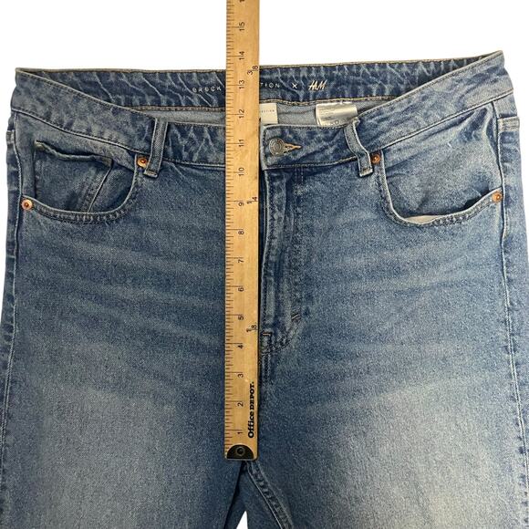 Brock Collection X H&M Women's Light Wash Straight Leg Denim Jeans Size 14 - Picture 7 of 8